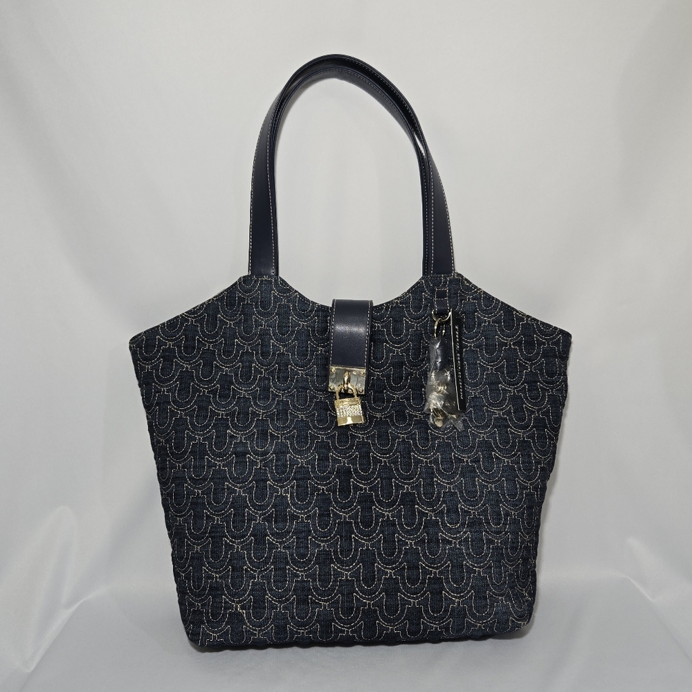 True Religion Brand Jeans Blue Denim Shoulder Bag Purse